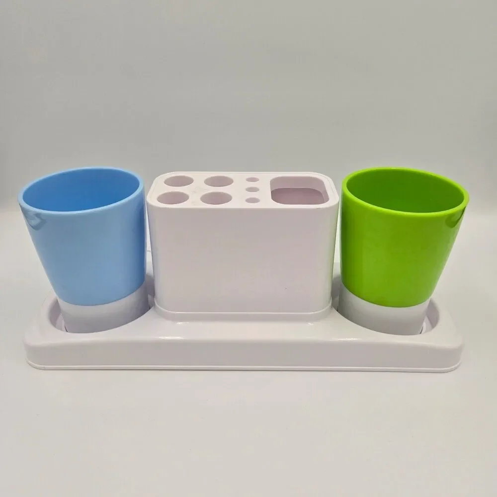 Toothbrush Holder Bathroom Organizer Cups